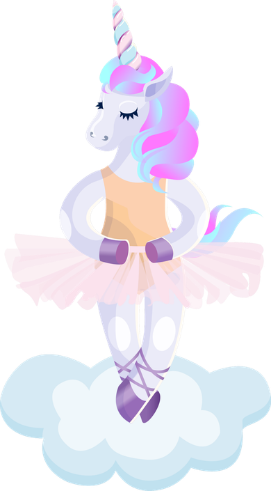 Ballet Dancer Unicorn Kids Sweatshirt
